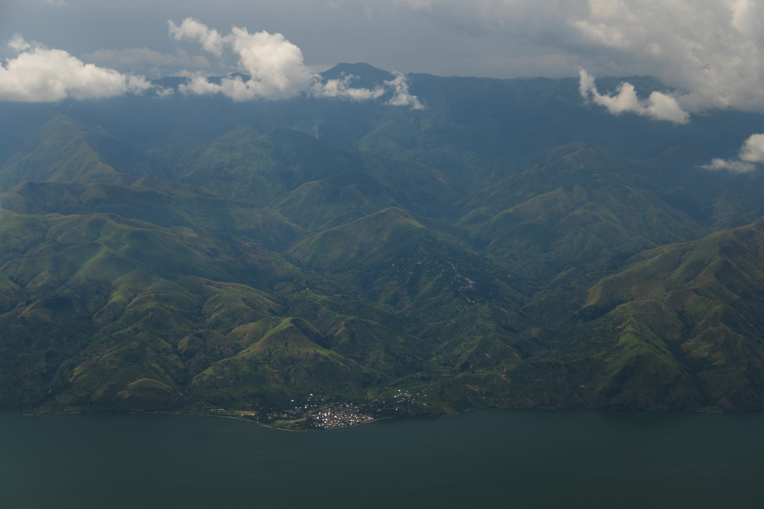 Bobby Neptune aerial images scenic town on lake