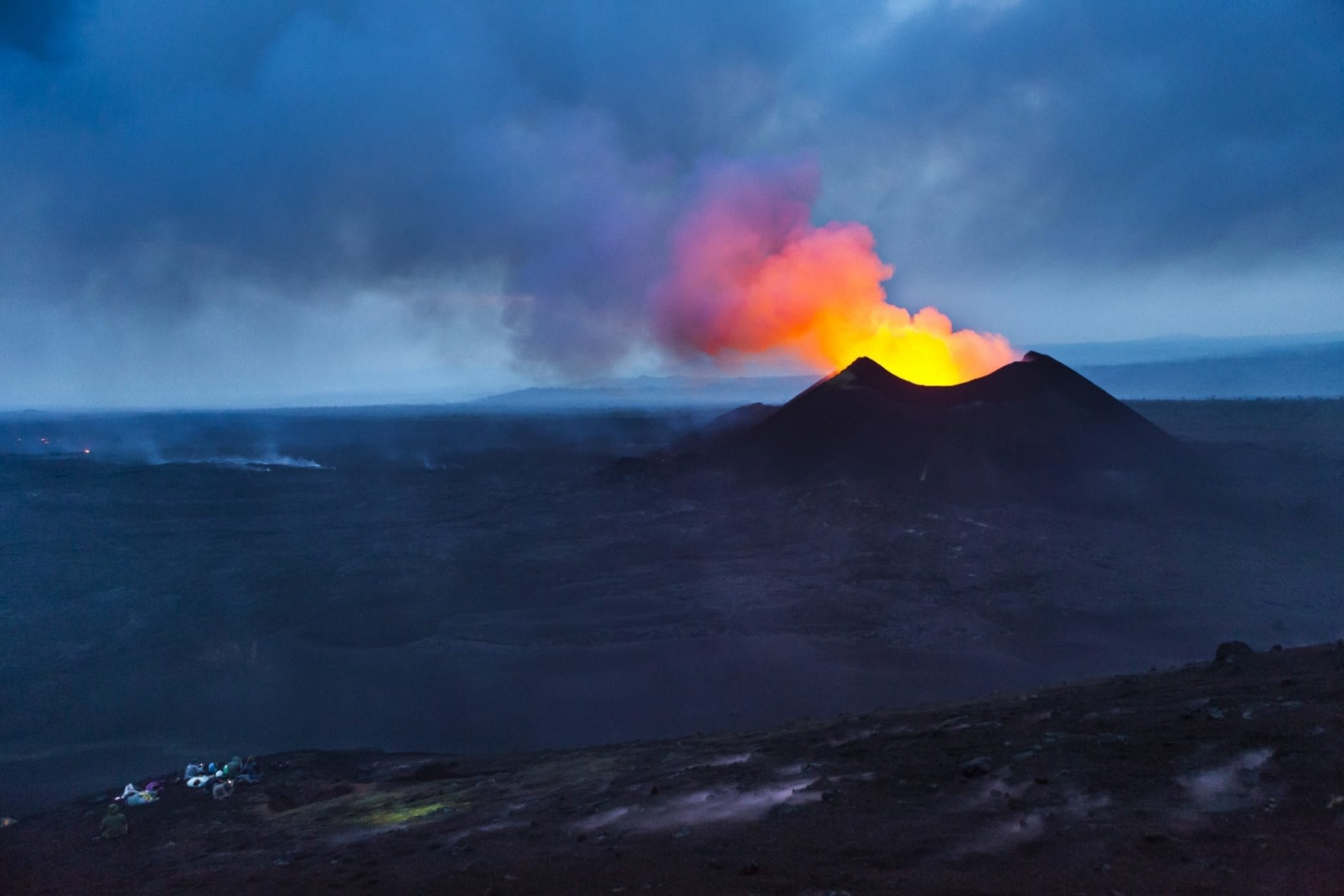 A landscape of Volcano Nyamuragira